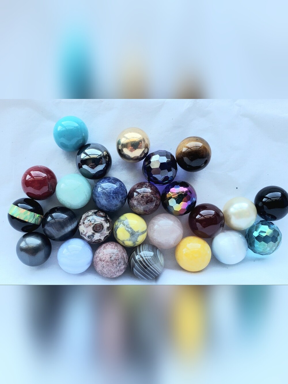 Sterling Silver Interchangeable Ring with Spheres - Multi Color - Picture 7 of 10